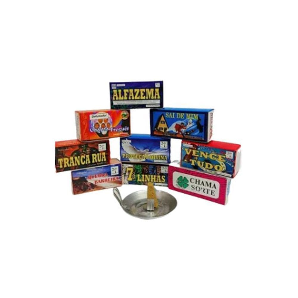 Kit porta defumador + 1 caixa de defumar chama fregues