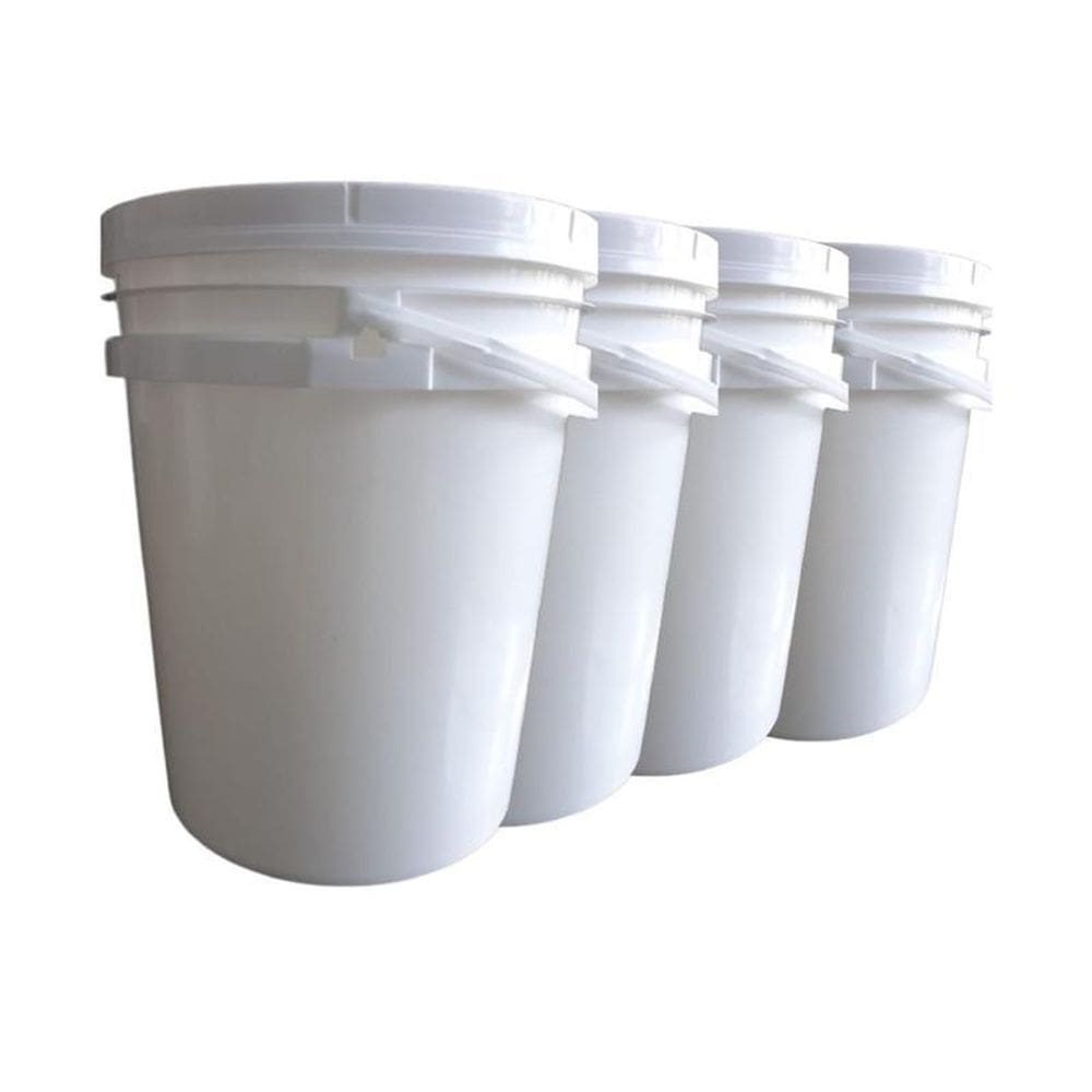 Balde 20L Alça Plast P Salão De Beleza - 4 Unid