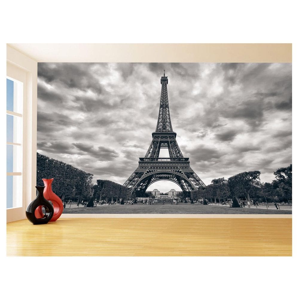 Papel De Parede Paris Torre Eiffel Sol Nuvens 3,5M Ncd298