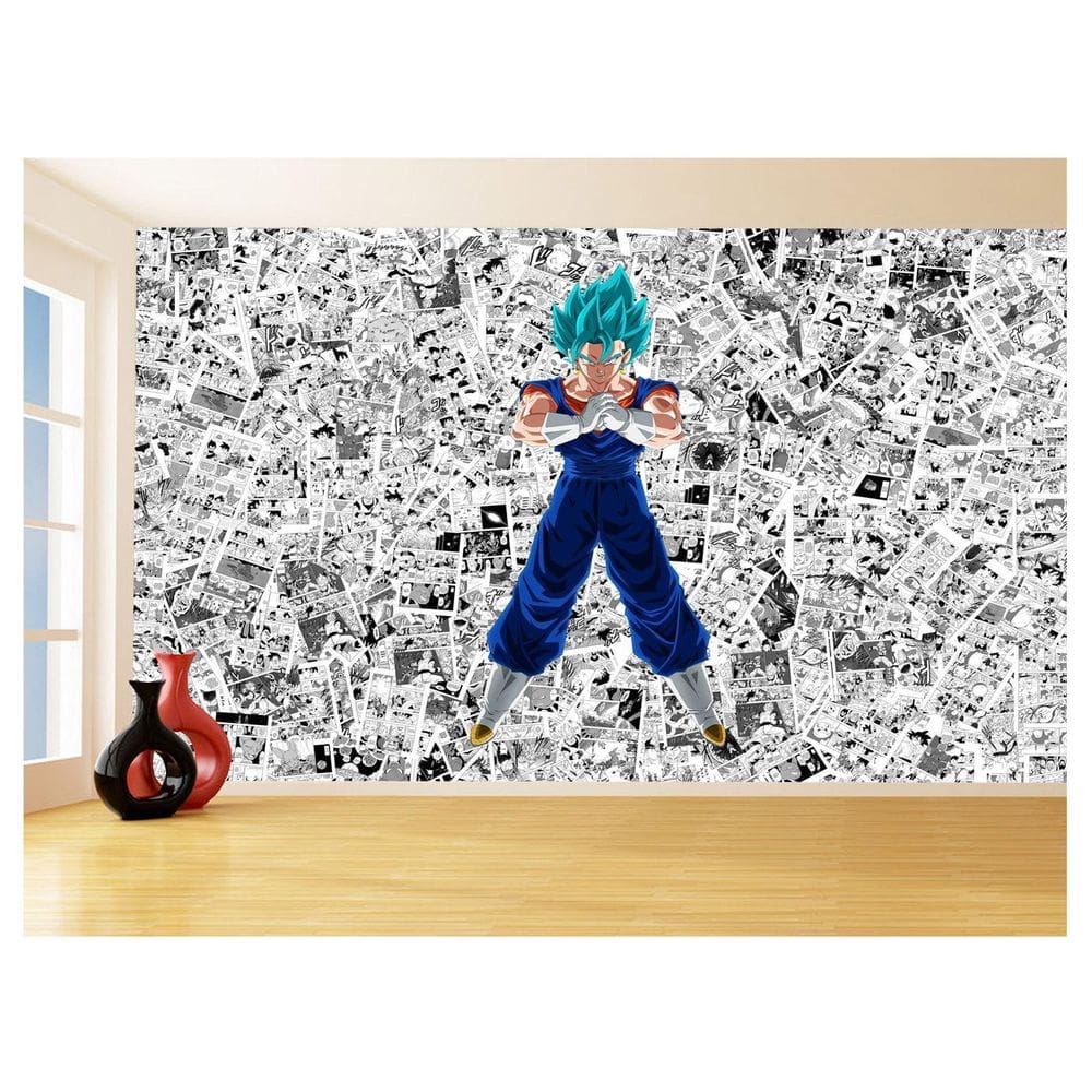 Papel De Parede Dragon Ball Goku Vegetto Anime 3,5M Dbz610
