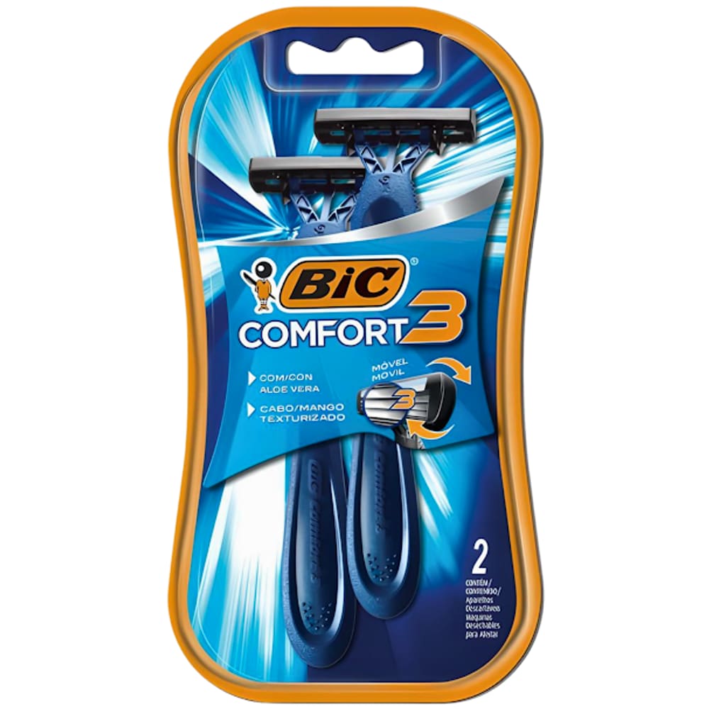 Aparelho De Barbear Comfort 3 Advance 2 Unidades Bic