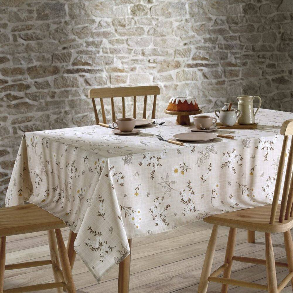 Toalha de Mesa Retangular Lima Fácil Döhler Clean Esmeralda 6 Lugares