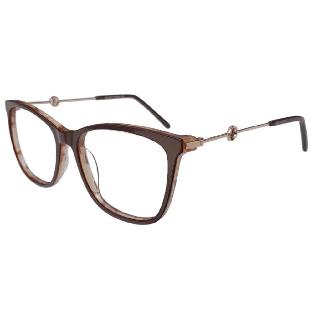 Armação Bulget BG7139 Feminino Retrô Marrom 54mm