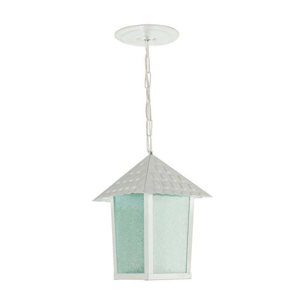Lustre Pendente Blumenau Colonial Quadrado Vidro Pontilhado E27 Bivolt