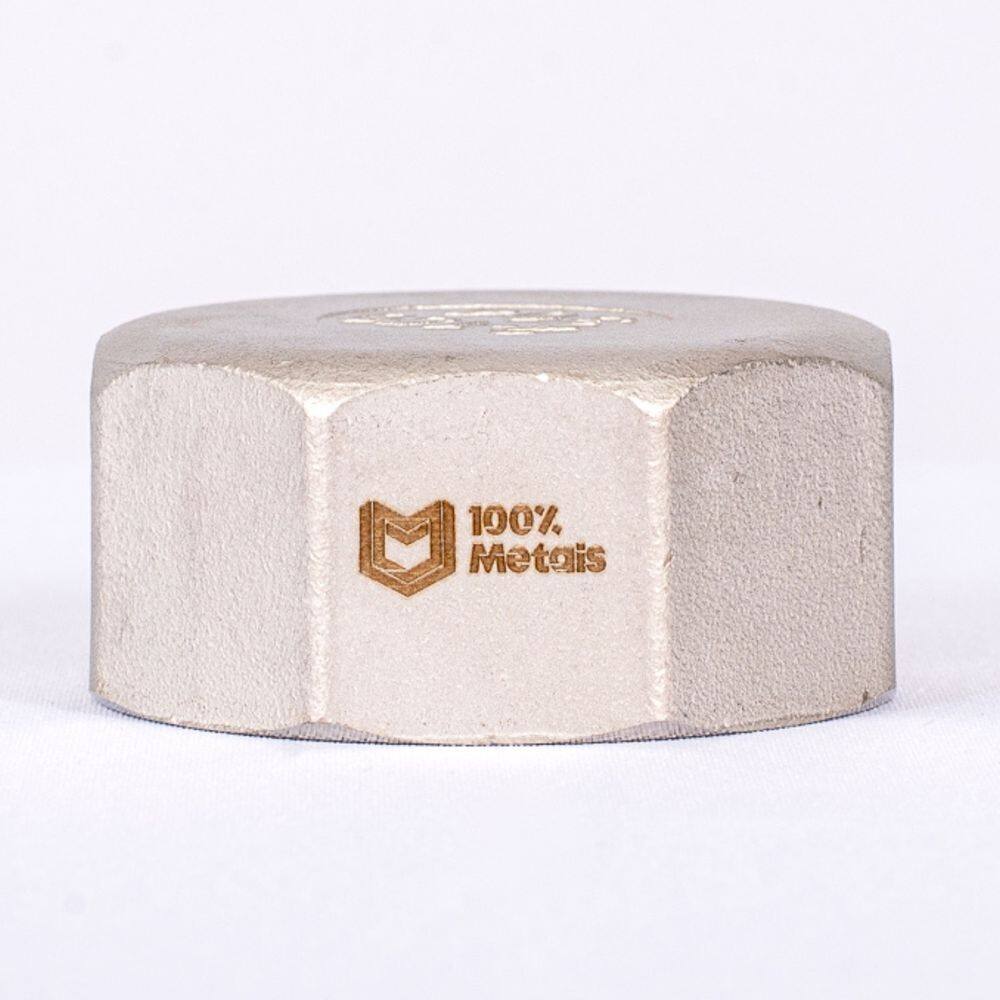 TAMPÃO (CAP) HEXAGONAL INOX 304 150LBS ROSCA (BSP) IMP. - 1/2 (21.30mm)