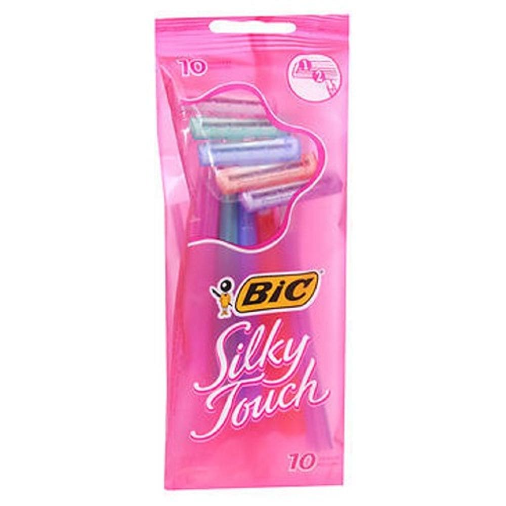 Barbeadores descartáveis Bic Silky Touch 10 cada da Bic (pacote com 6)