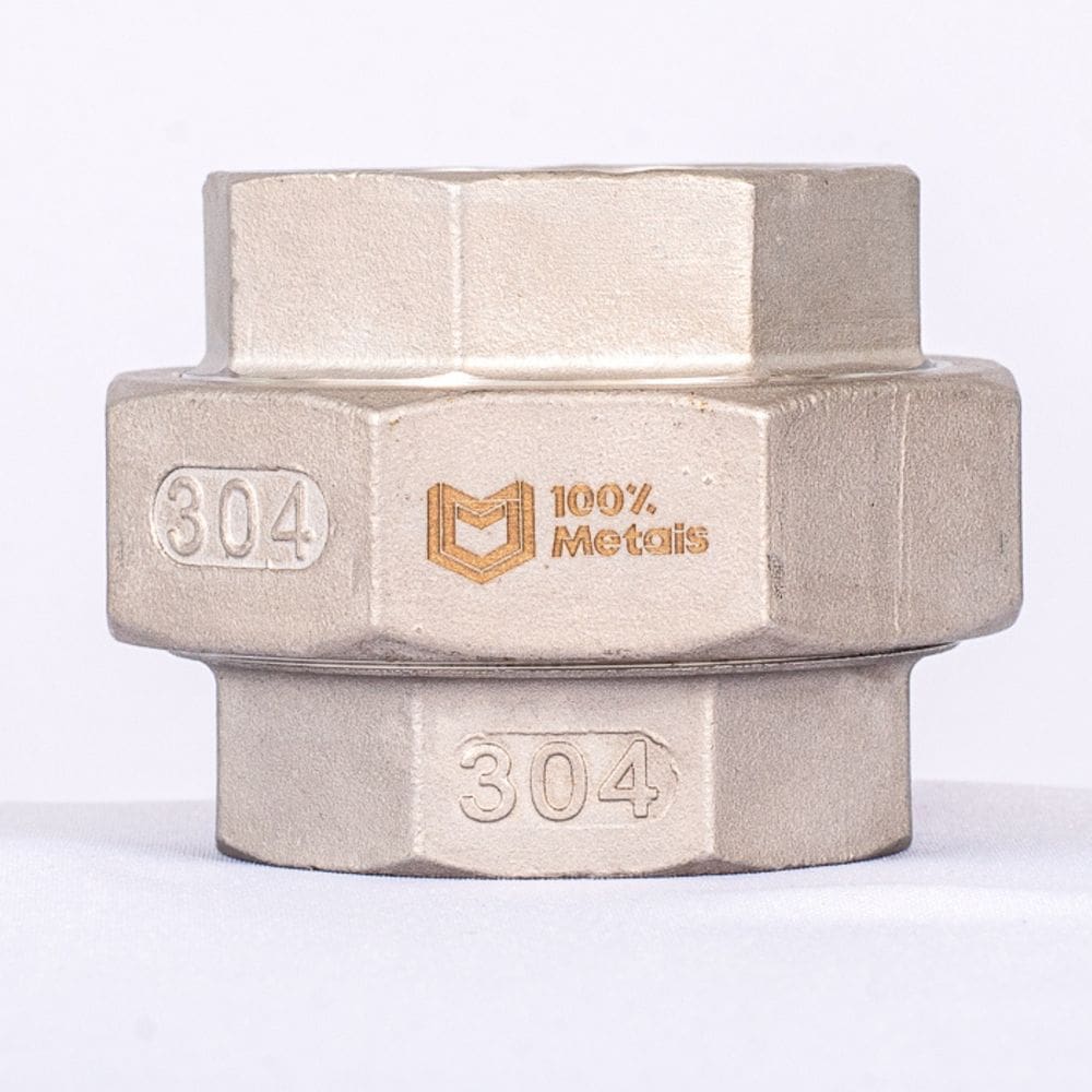 UNIÃO INOX 304 FF 150LBS ROSCA (BSP) IMP. - 1.1/4 (42.20mm)