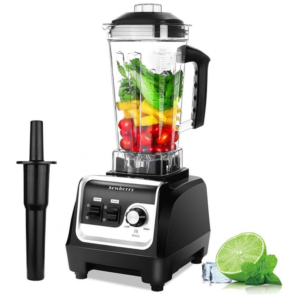 Liquidificador Profissional de Bancada 2L com Jarra Livre de BPA, 2200W 110V, Sewberry, Preto