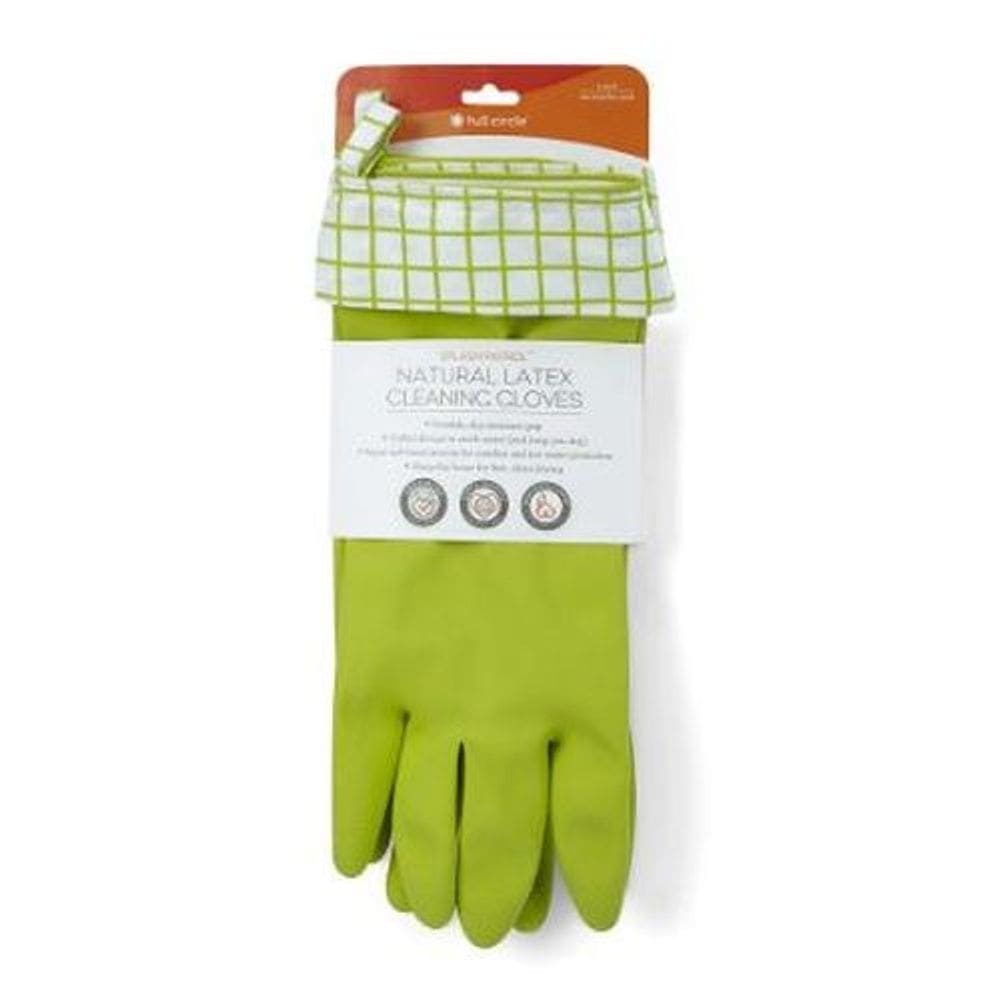 Luvas de limpeza de látex l grandes 1 unidade da Full Circle Home (pacote com 2)