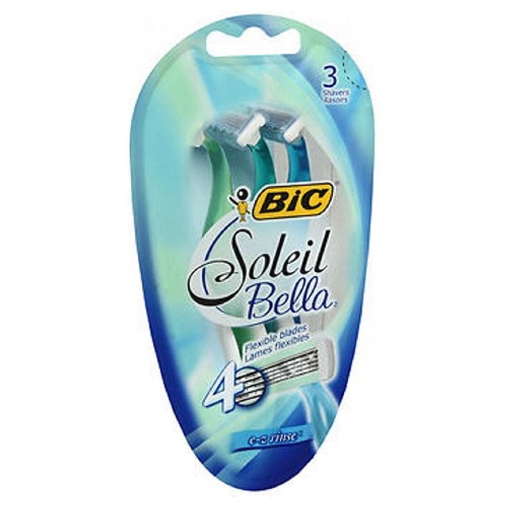 Barbeadores Bic Soleil Bella E-Z Rinse 3 cada da Bic (pacote com 6)