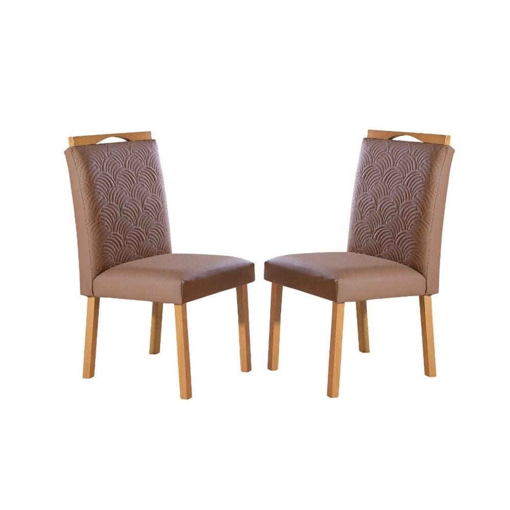 Cadeiras para Mesa de Jantar Estofada - Ravena - Art Salas