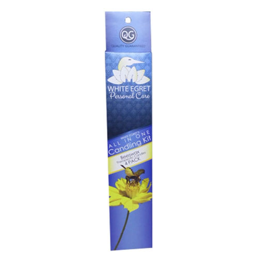Kit de velas pessoal All In One Cera de abelha 4 ct da White Egret (pacote com 4)