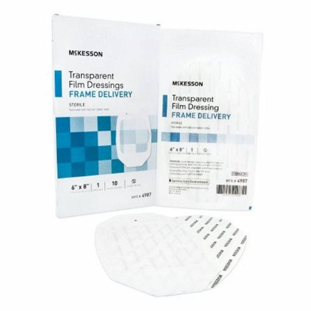 Curativo de filme transparente 15 x 8 polegadas, 1 cada da McKesson (pacote com 4)