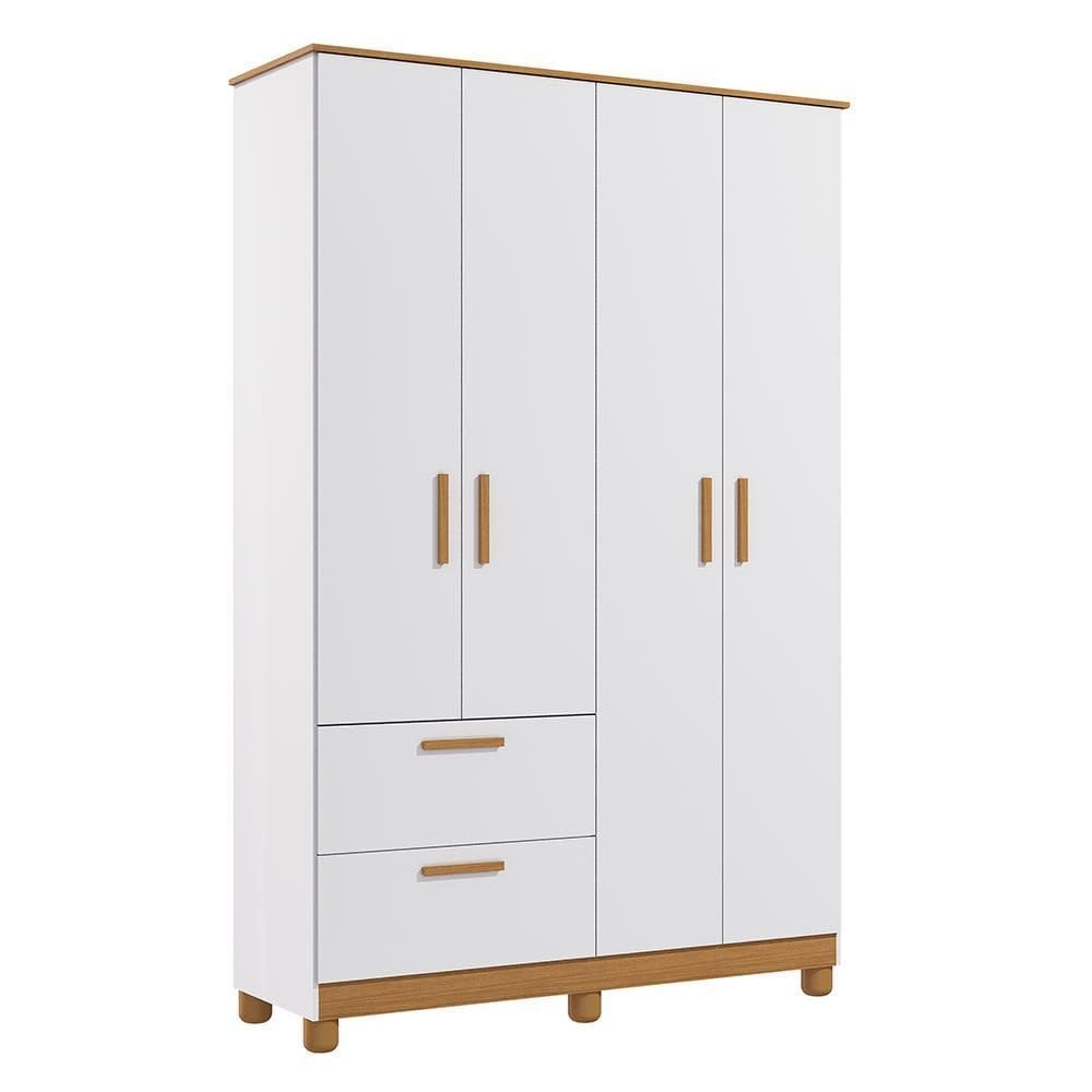 Guarda Roupa Infantil Jujuba 4 Portas e 2 Gavetas - Permóbili Baby