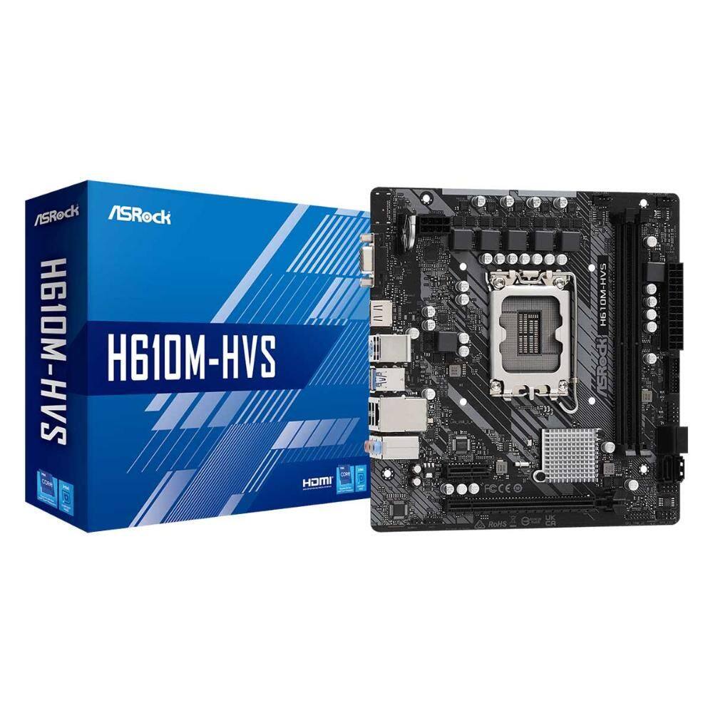 ASRock H610M-HVS - (LGA1700 - DDR4 3200 OC) - Chipset Intel H610 - USB 3.2 - Micro ATX