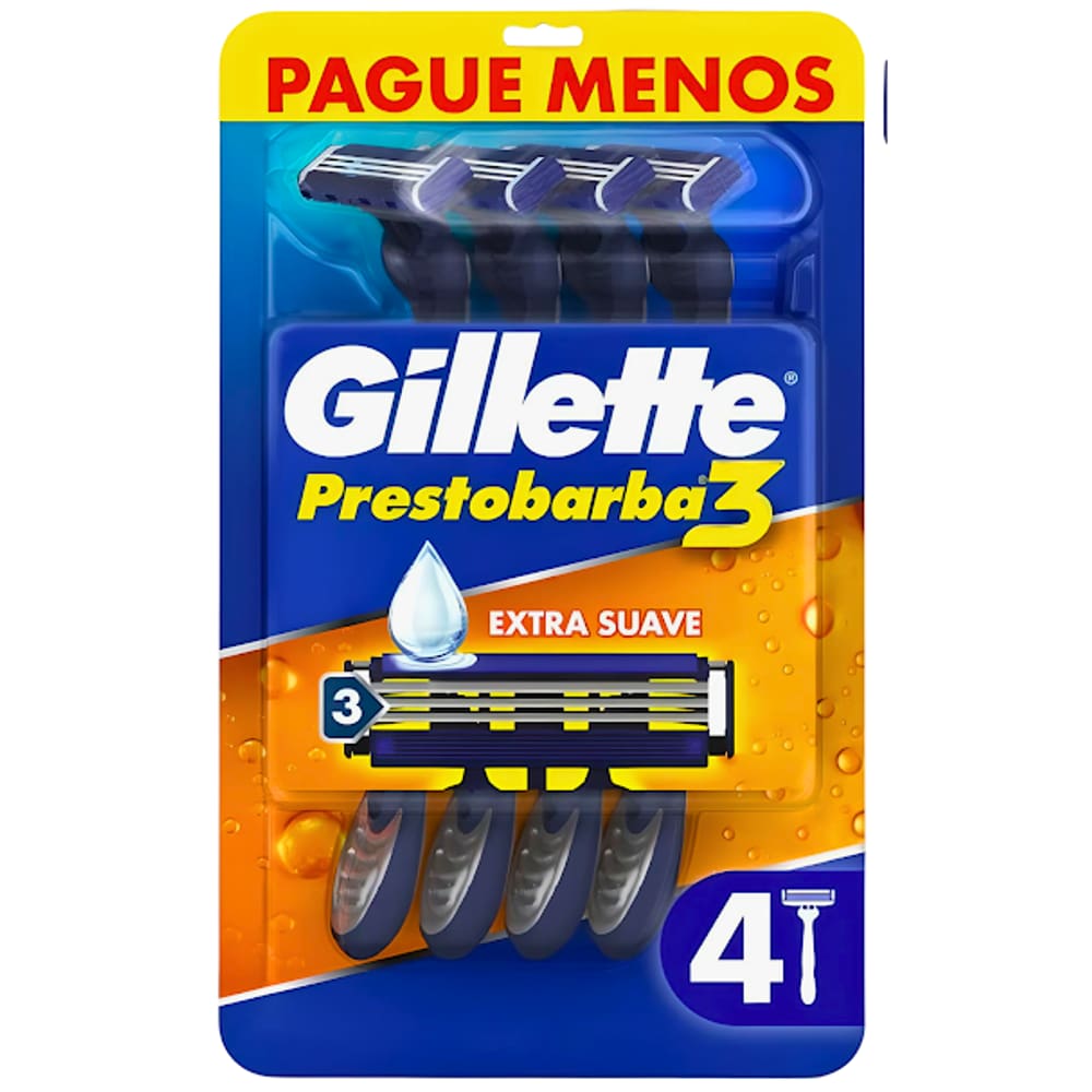 Aparelho De Barbear Descartável Leve 4 Pague 3 Gillette