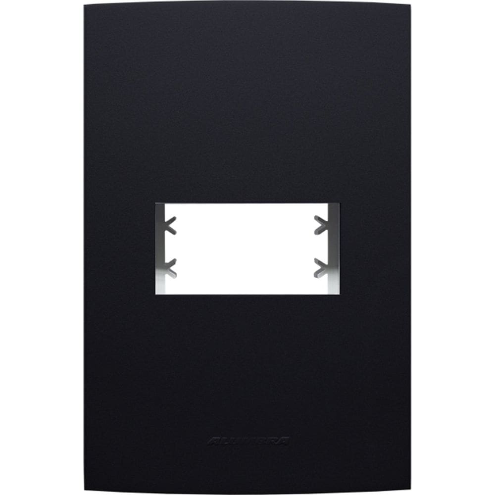 Placa 4X2 com Suporte Para 1 Módulo Inova Pro Class Alumbra Preto Ébano