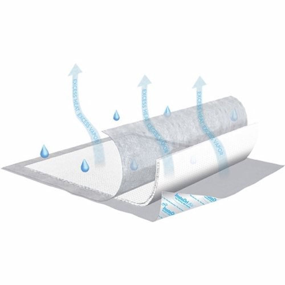 Subpad TENA InstaDri Air 30 X 36 Polegadas Polímero Descartável Polímero Pesado Absorvência 5 Sacos por Essity