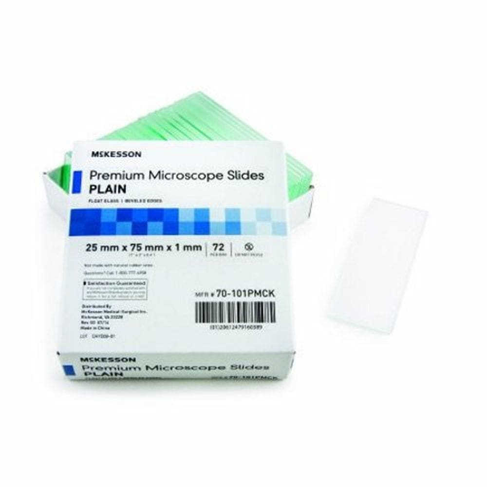 Microscópio Slide 25 X 75 X 1 mm, Plain, 72 Conde por McKesson