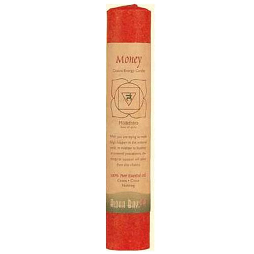 Vela, pilar de chakra (dinheiro) vermelho da Aloha Bay (pacote com 2)
