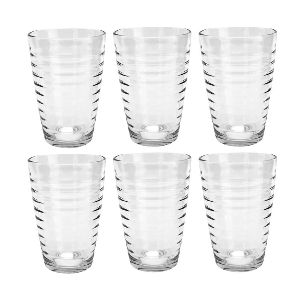 Conjunto 6 Copos de Vidro 200ML ideal para Sucos e Drinks