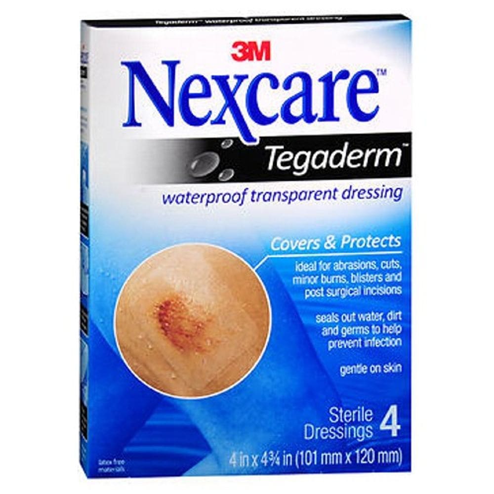 Curativos transparentes Nexcare Tegaderm 4 da Nexcare (pacote com 2)