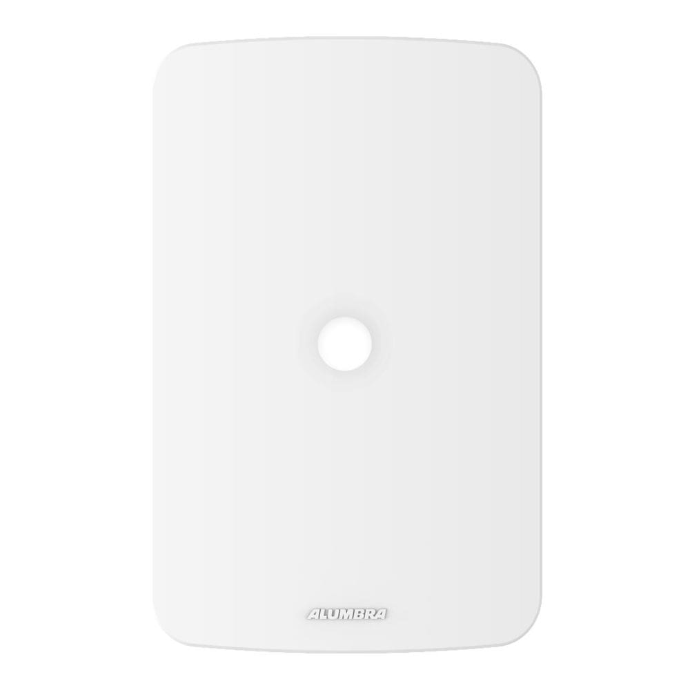 Placa 4x2 saída de fio com suporte Gracia Alumbra Branco Fumaça Suave