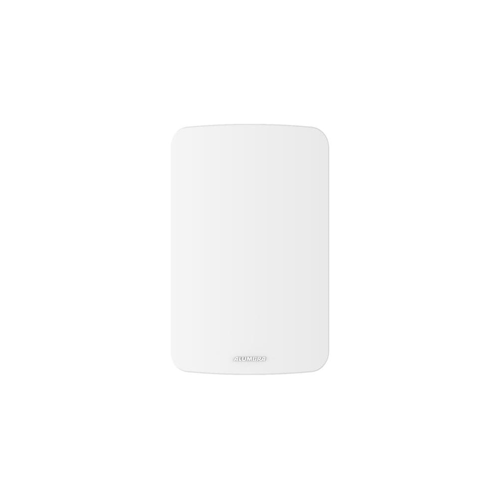 Placa 4x2 cega com suporte Gracia Alumbra Branco Fumaça Suave