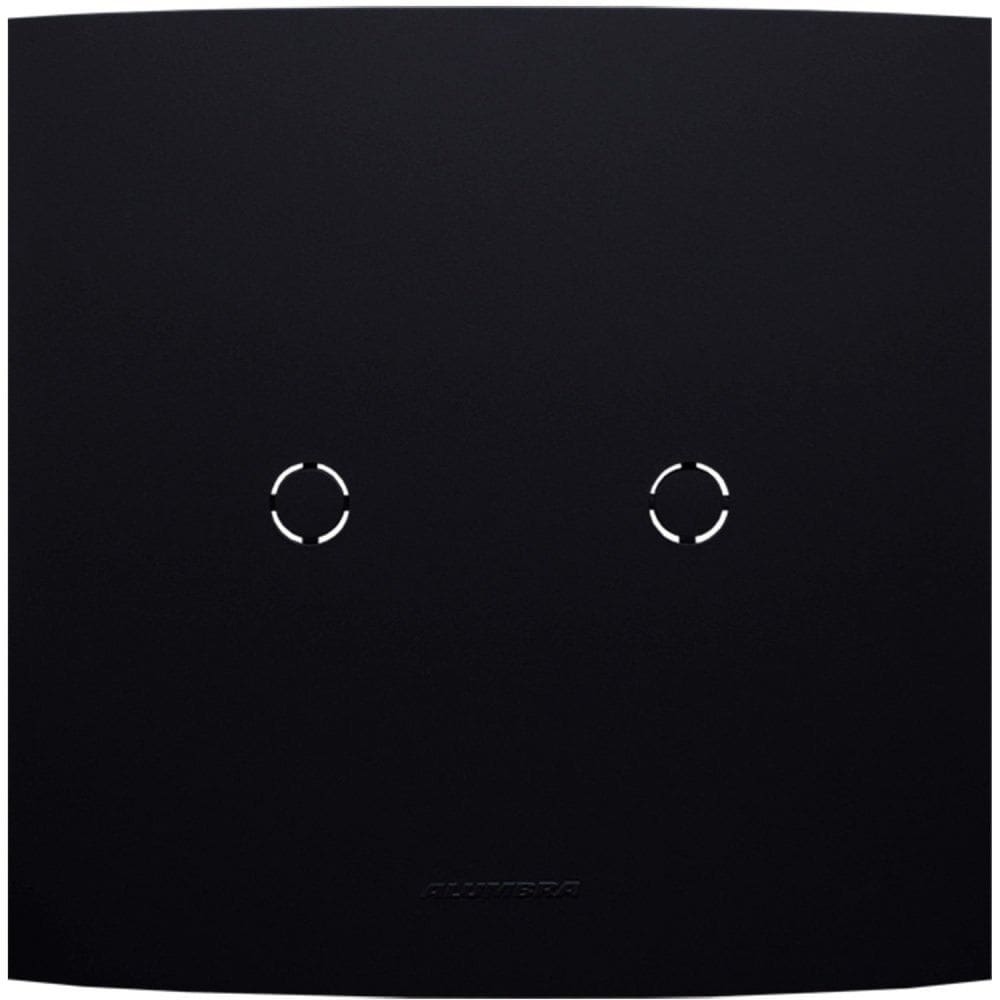 Placa 4X4 com Suporte Para Cega Saída De Fio Inova Pro Class Alumbra Preto Ébano