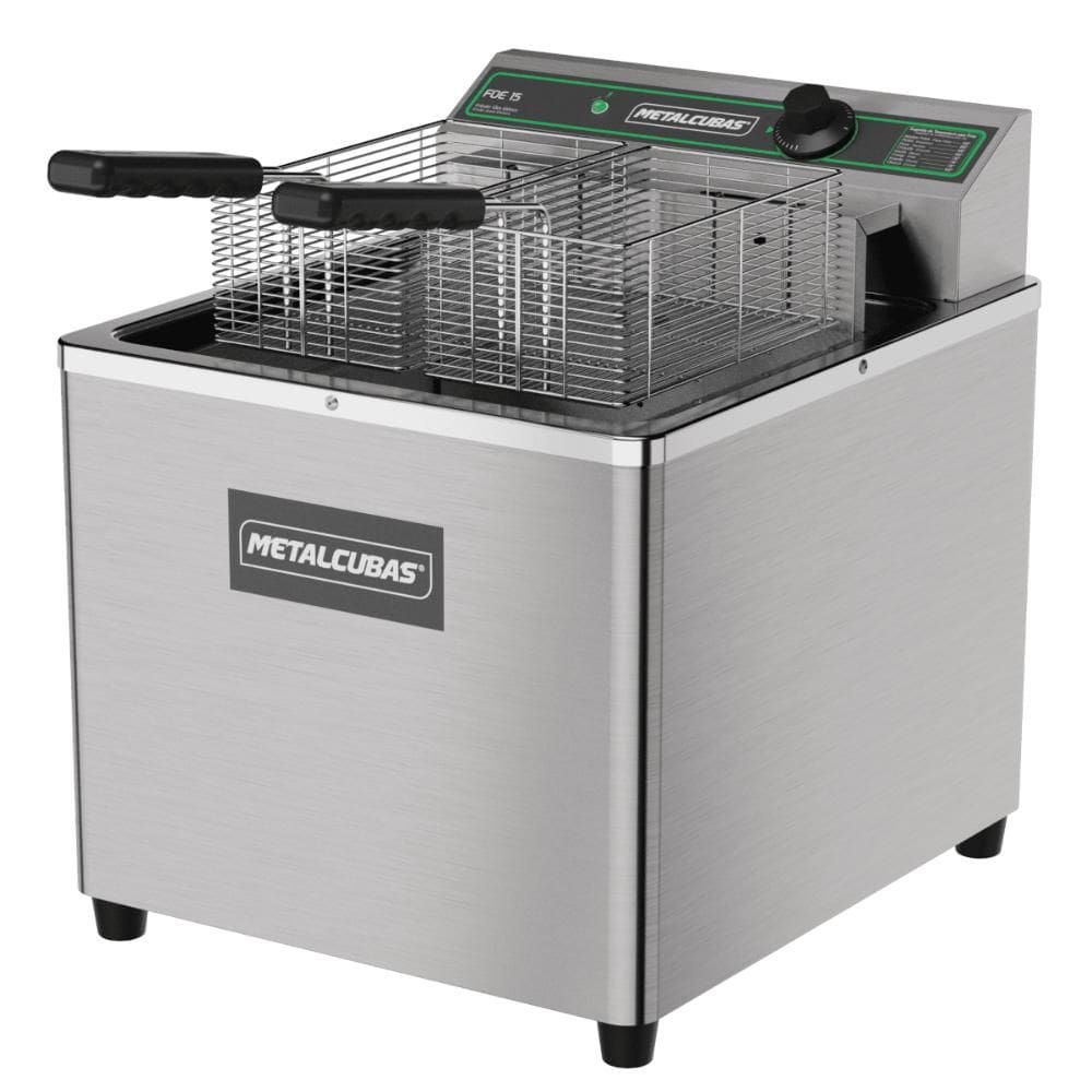Fritador Elétrico Zona Fria de Óleo de Mesa Foe 15 m 8000w 220v - Metalcubas
