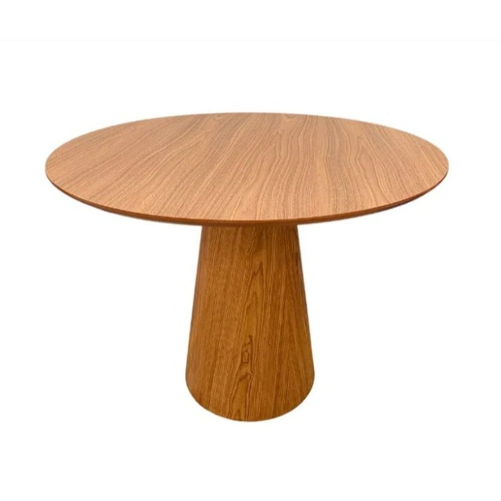 Mesa de Jantar Redonda Cone 110 cm Freijó