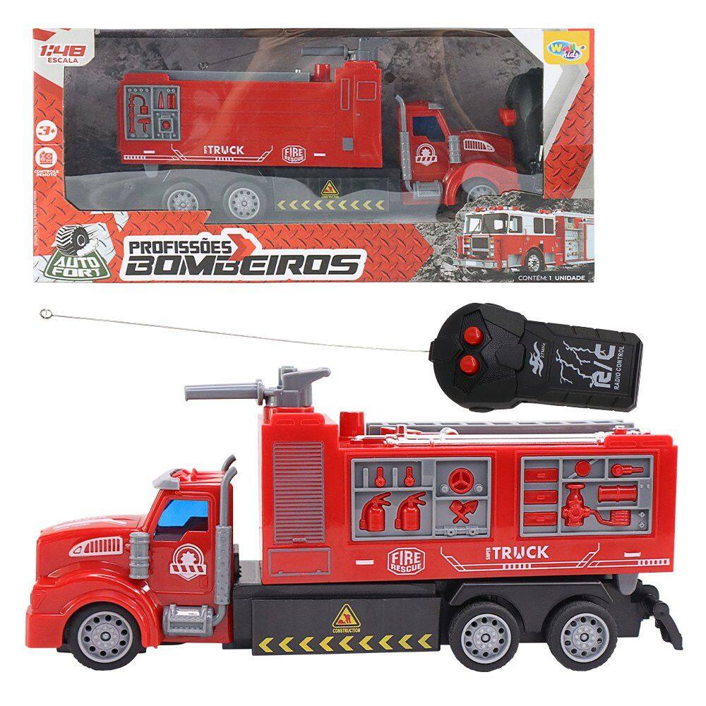 Caminhão dos Bombeiros Brinquedo Infantil Controle Remoto