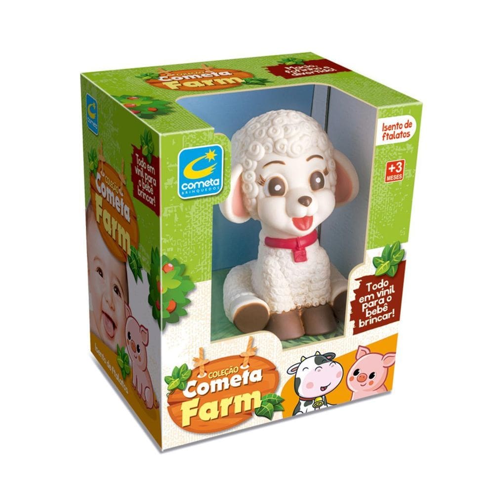 Brinquedo Ovelhinha Fofinha E Divertida Coleção Cometa Farm
