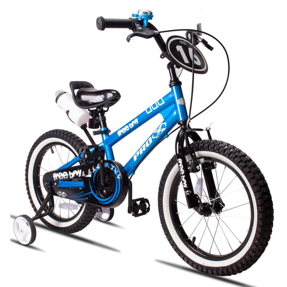 Bicicleta Aro 16 Freeboy Pro-X Infantil com Rodinha Squeeze e Buzina Meninos
