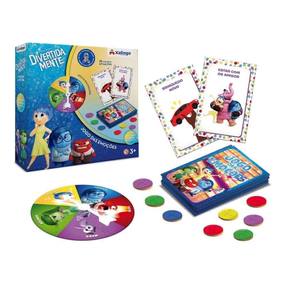 Jogo Das Emoções Roleta Divertidamente Disney Cartas
