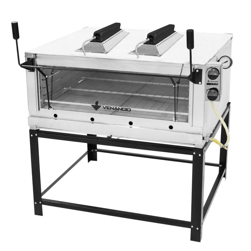 Forno Lastro a Gás Natural Venâncio Roma 110 com Infravermelho Interior Aço Galvanizado Exterior Inox FIRIV110-35623