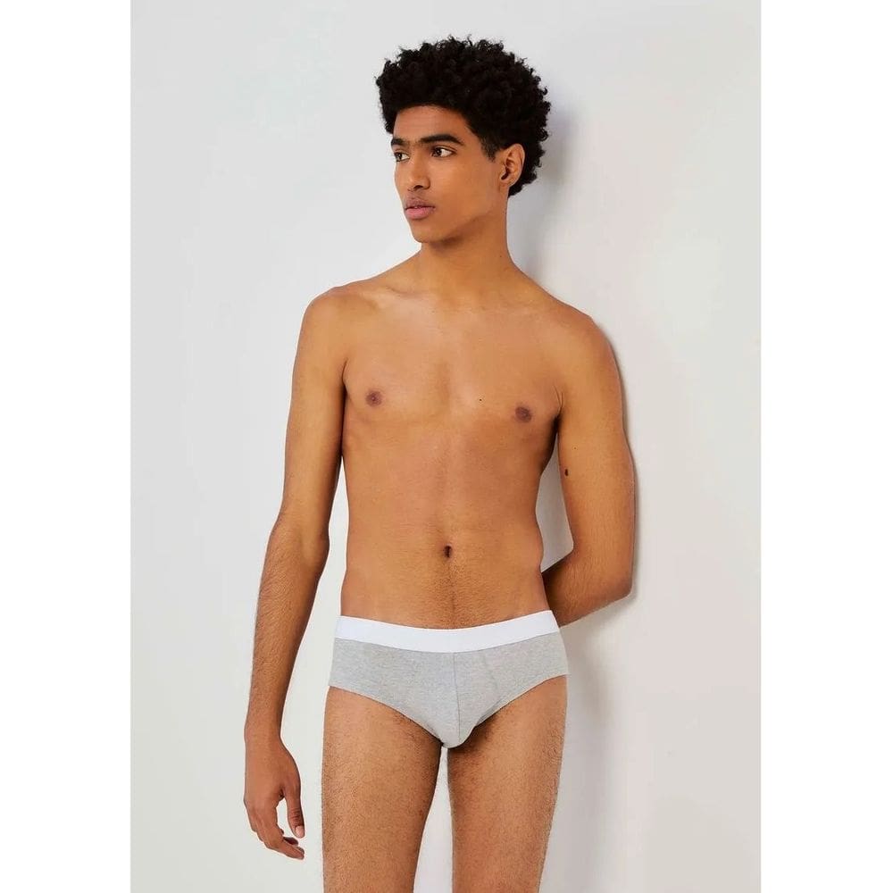 Cueca Slip Com Elástico Personalizado - Cinza XG Hering