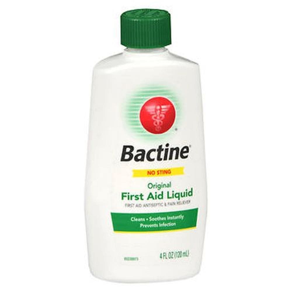 Líquido de primeiros socorros Bactine 4 Oz da Bactine (pacote com 4)