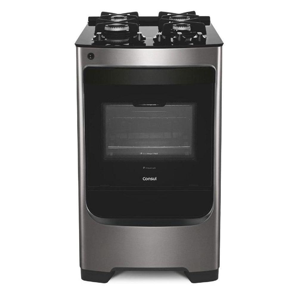 Fogão 4 Bocas Consul CFO4VAR Inox Acendimento Automático Bivolt