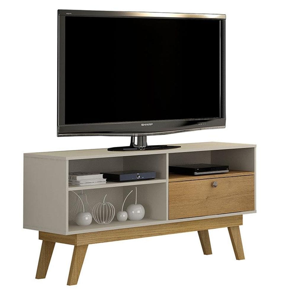 Rack Bancada Houston Off White Cinamomo – Valdemóveis