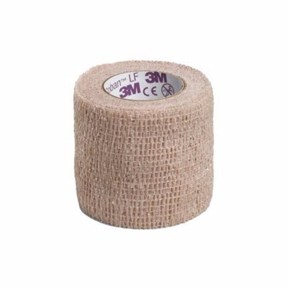 Bandagem coesiva 2 polegadas x 5 jardas, bronzeado, 1 cada por 3M (pacote com 2)