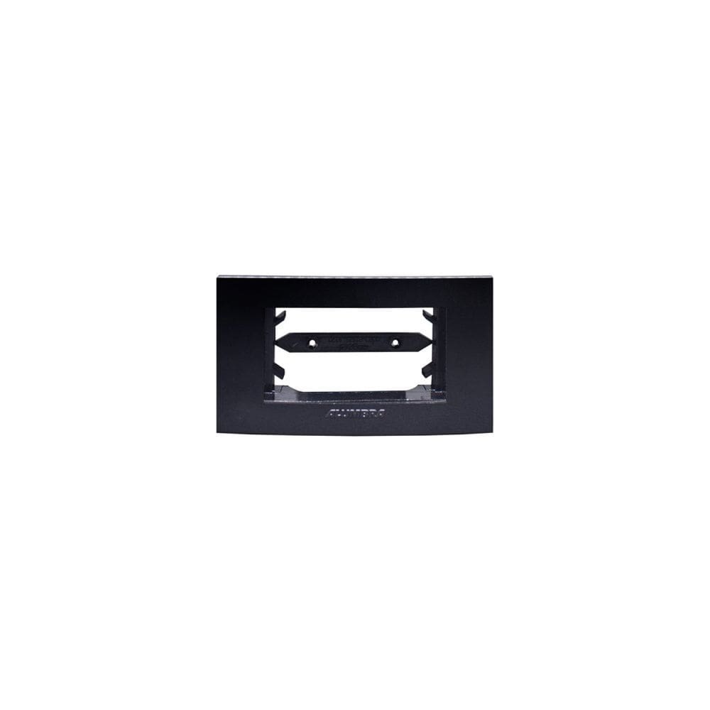 Placa 1 Módulo com Suporte Para Móveis Inova Pro Class Alumbra Black Piano