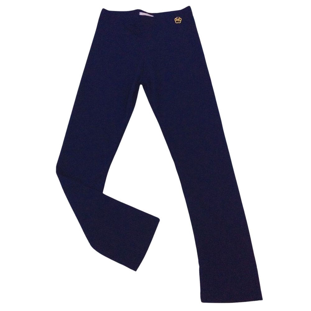 Legging infantil canelada fem Mon Sucrê azul marinho