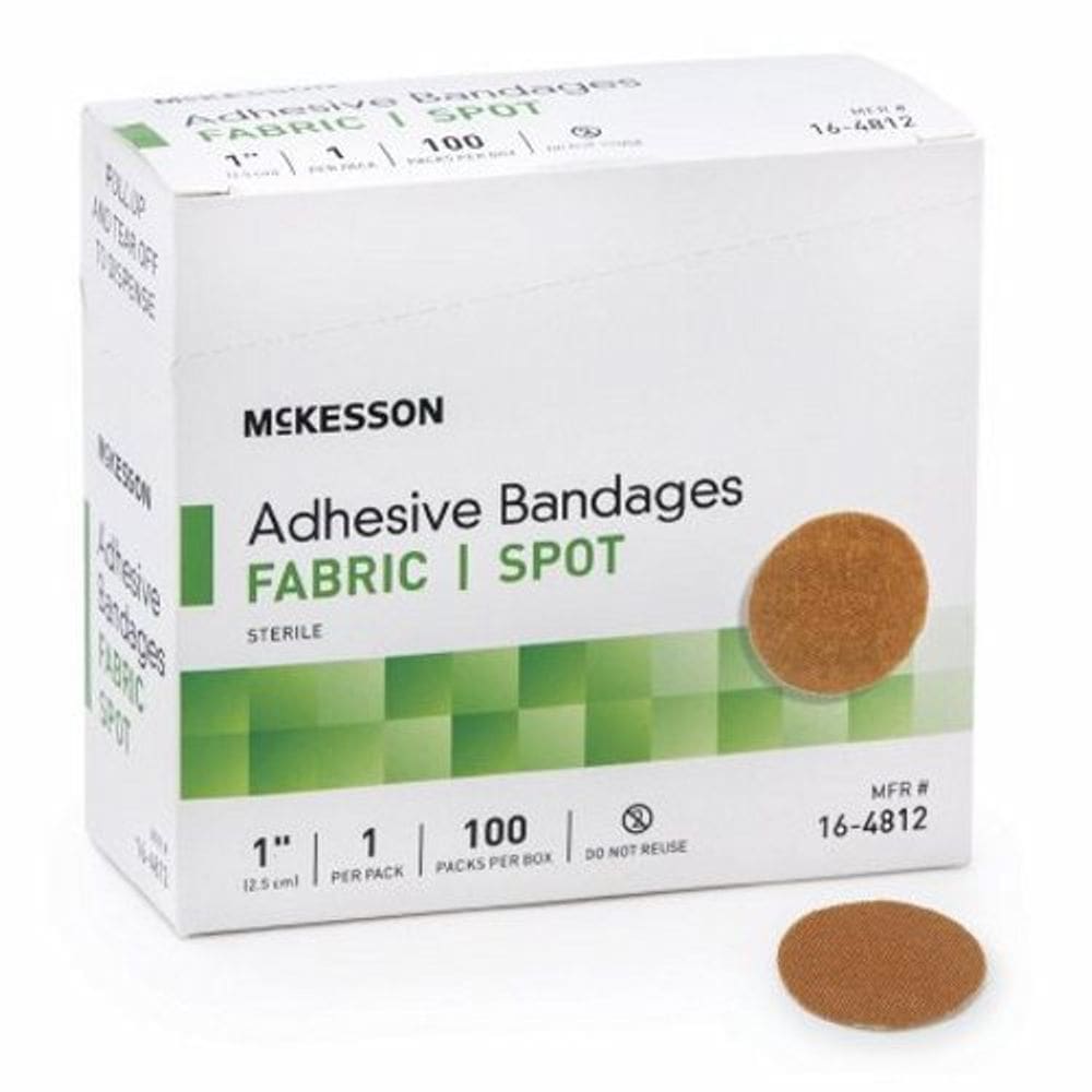 Adesivo spot curativo 1 polegada, bronzeado, caso de 2400 por McKesson