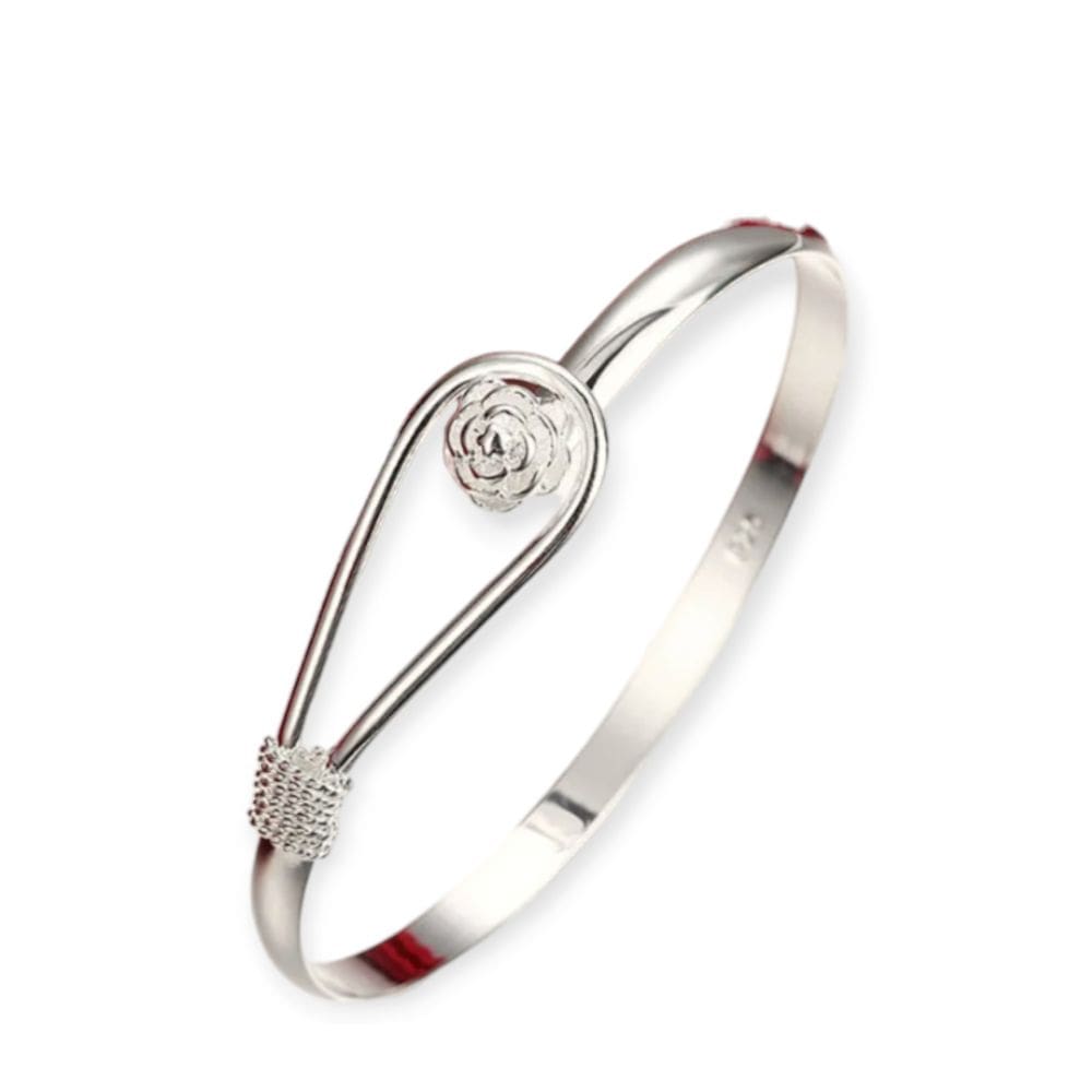 Bracelete de prata 925 feminino com fecho regulável