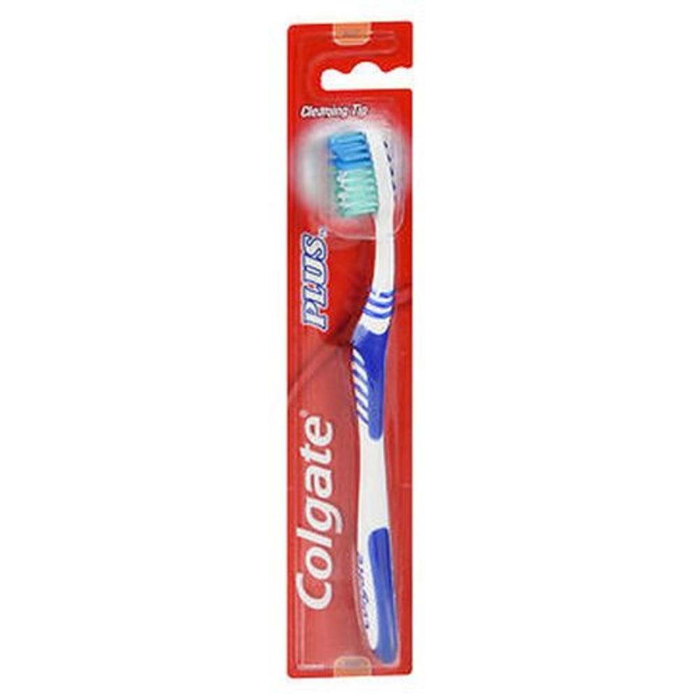 Escova de dentes Colgate Plus macia 1 cada da Colgate (pacote com 2)