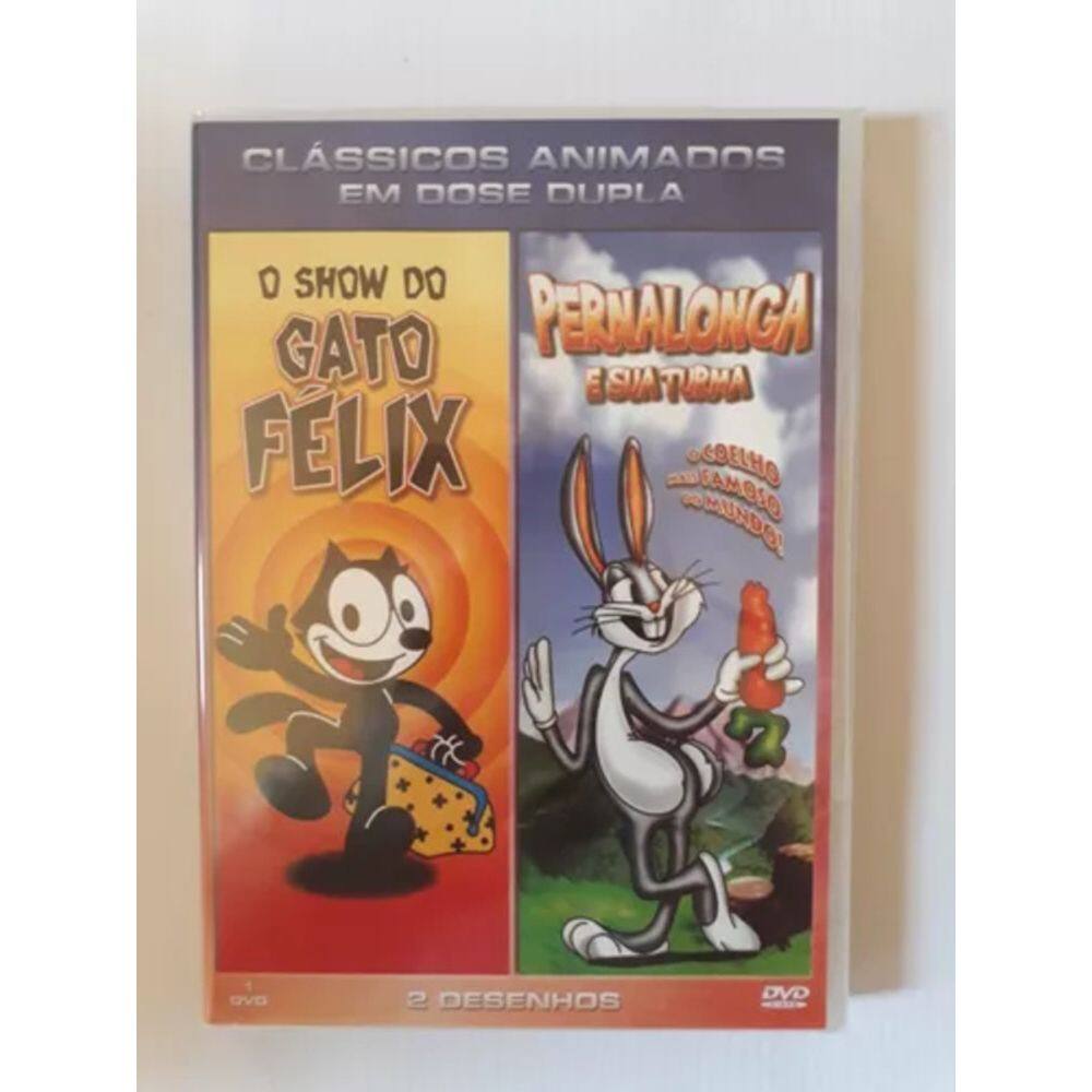 DVD Clássicos Animados O Show Do Gato Felix e Pernalonga e Sua Turma
