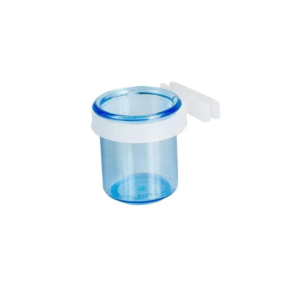 Porta Vitamina Cristal Pequena Azul Presilha Fechada 8Ml 12