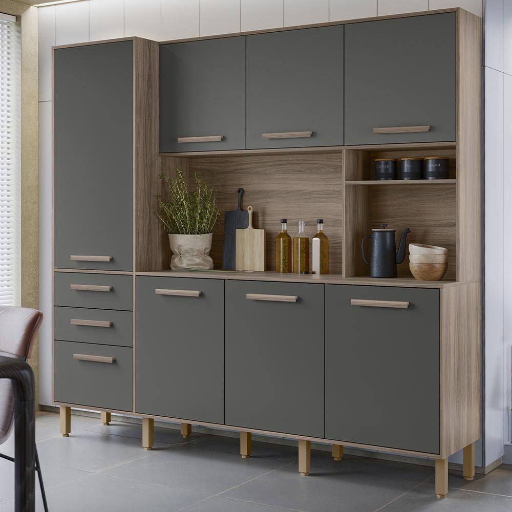 Armario Cozinha Elegance 7 Portas e 3 Gavetas | Extra
