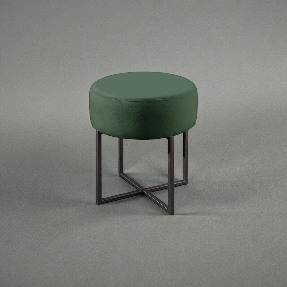 Puff Banqueta 40cm X 45cm Otávio Luxo Verde